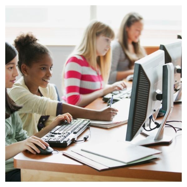 kids in computer lab